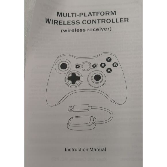 Multi-Platform Wireless Gamepad Controller. Black 2.4GHZ USB for PS4 XBOX PC - Picture 2 of 9